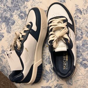 Skechers Navy and White Casual Sneakers